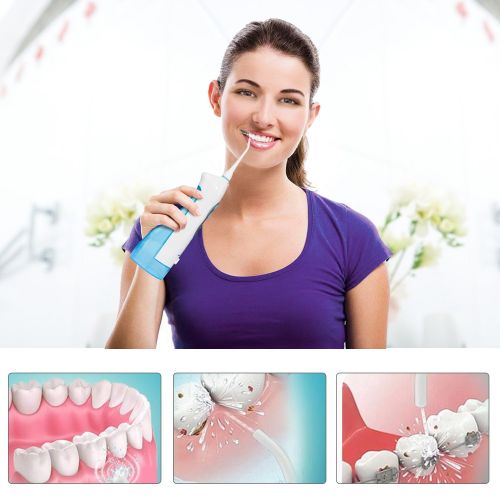  NPET 220ml Cordless Water Flosser Professional Dental Oral Irrigator, Portable and Rechargeable IPX7...
