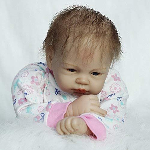  NPK Realistic Reborn Baby Dolls Girl Lifelike Silicone Baby Reborn Newborn Doll Soft Vinyl Cute Reborn Dolls 22 Inches with Clothes