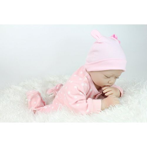  NPK Reborn Baby Dolls Girls Lifelike Silicone Babys 22 Handmade Weighted Baby Doll Realistic Reborn...