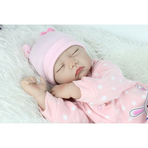  NPK Reborn Baby Dolls Girls Lifelike Silicone Babys 22 Handmade Weighted Baby Doll Realistic Reborn...