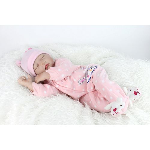  NPK Reborn Baby Dolls Girls Lifelike Silicone Babys 22 Handmade Weighted Baby Doll Realistic Reborn...