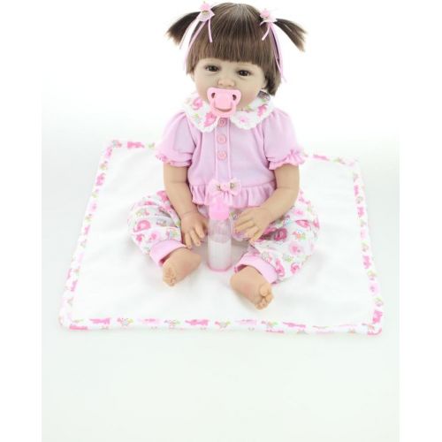  NPKDOLL Realistic Reborn Baby Dolls Girl Cute Soft Vinyl Silicone Dolls Weighted Baby Reborn Dolls Handmade Newborn Baby Dolls with Clothes