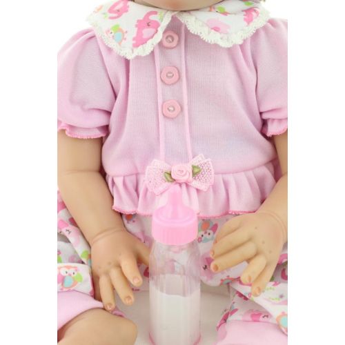  NPKDOLL Realistic Reborn Baby Dolls Girl Cute Soft Vinyl Silicone Dolls Weighted Baby Reborn Dolls Handmade Newborn Baby Dolls with Clothes