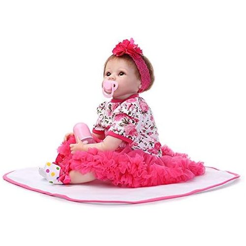  NPKDOLL Reborn Baby Dolls Girl 22 Cute Realistic Soft Silicone Vinyl Dolls Real Baby Doll Newborn Baby Dolls with Clothes