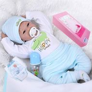 NPKDOLL Reborn Baby Dolls Boy 22 Cute Realistic Soft Silicone Vinyl Dolls Newborn Baby Dolls with Clothes