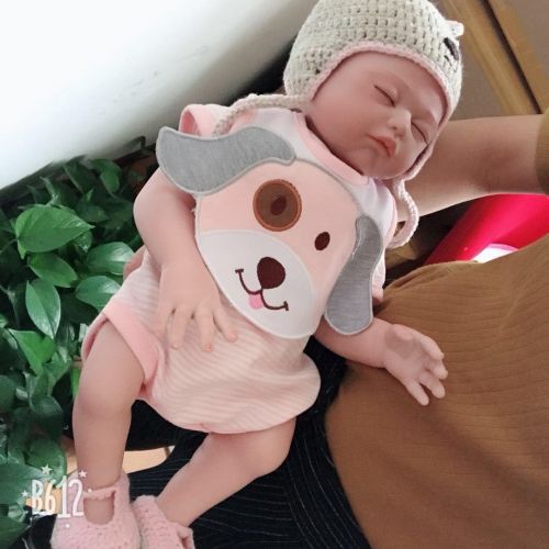  NPKDOLL Reborn Baby Dolls Silicone Full Body Girl Sleeping 20 Realistic Baby Reborn Dolls Real Baby Doll Washable Eyes Closed