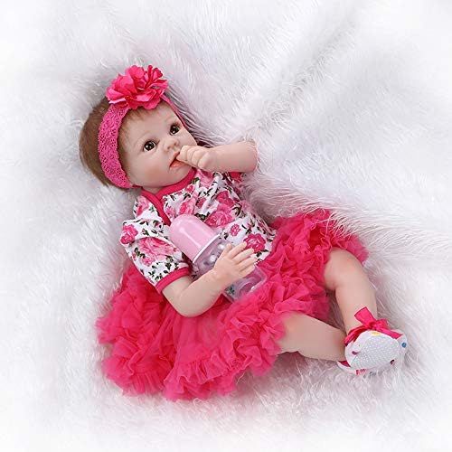  NPKDOLLS Reborn Baby Dolls Girl Reborn Dolls Lifelike Soft Vinyl Silicone Baby Doll Newborn Baby Babies 22 inch Children Gifts