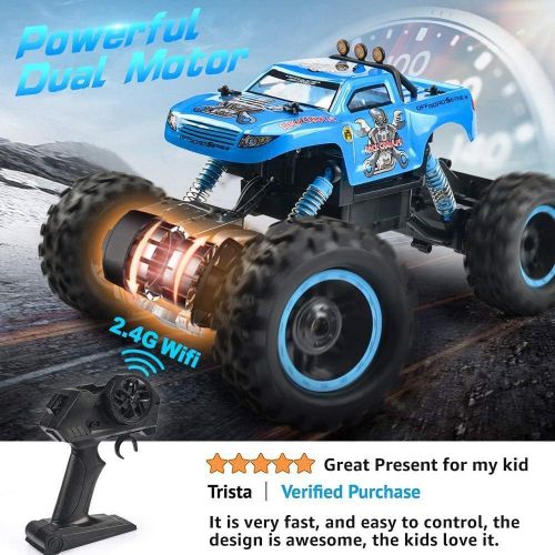  [아마존베스트]NQD Remote Control Trucks Monster RC Car 1: 12 Scale Off Road Vehicle 2.4Ghz Radio Remote Control Car 4WD High Speed Racing All Terrain Climbing Car Gift for Boys