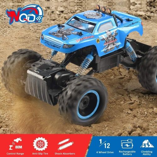  [아마존베스트]NQD Remote Control Trucks Monster RC Car 1: 12 Scale Off Road Vehicle 2.4Ghz Radio Remote Control Car 4WD High Speed Racing All Terrain Climbing Car Gift for Boys