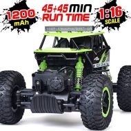 [아마존베스트]RC Car, NQD 1: 16 Dual Motors Remote Control Truck, 2.4Ghz 4WD Off Road Remote Control Car with Two Rechargeable Batteries, Buggy Hobby Toy for Kids & Adults