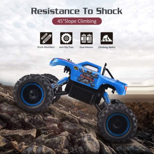  NQD Remote Control Trucks Monster RC Car 1:12 Scale Off Road Vehicle 2.4GHz Radio Remote Control Car 4WD High Speed Racing All Terrain Climbing Car Gift For Boys