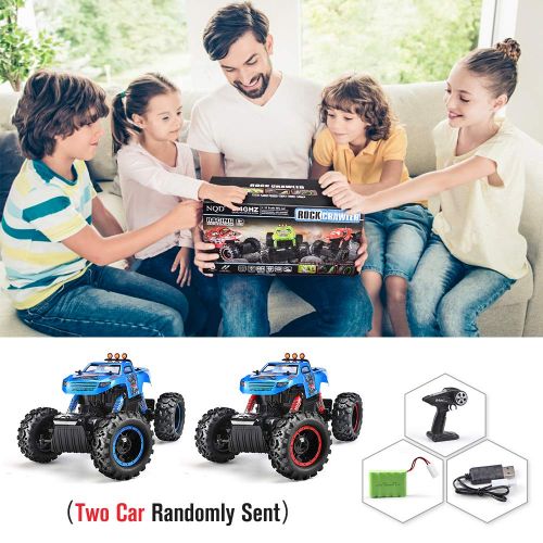  NQD Remote Control Trucks Monster RC Car 1:12 Scale Off Road Vehicle 2.4GHz Radio Remote Control Car 4WD High Speed Racing All Terrain Climbing Car Gift For Boys