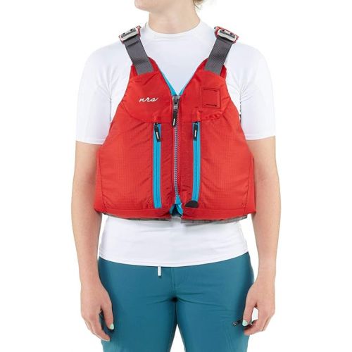  NRS Women's Zoya Kayak Lifejacket (PFD)-Red-L/XL