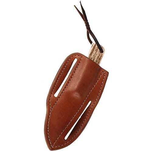  NRS Nrs Cowtown Ranch Knives Tombstone Knife w/Plain Leather Sheath