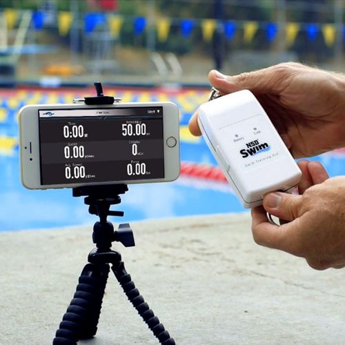  NSD Swim Trainer System :: Includes Swim Tracker Device, Swim Belt, 2 Swim Tethers, USB Charging Cable & User Guide :: Tracks, Logs & Analyzes Speed, Strokes & More Via iOS & Andro