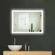 NSGDESIGNS LED Wall Mounted Backlit Vanity Bathroom LED Mirror with Anti-Fog Function (36 H X 48 W)