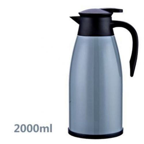  NSHKEODKJF 2L Thermische karaffen,Edel Stahl Thermos grosse kapazitat,Lange warme-und kaltespeicherung-Doppelwand vakuumisolierung fuer Office Home-C