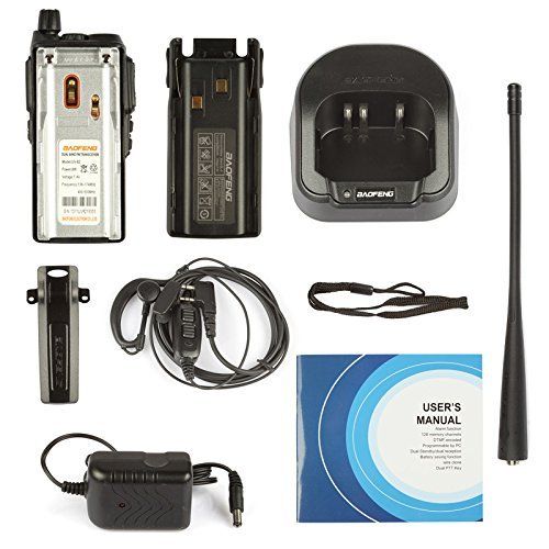  NSKI UV-82 High Power Dual Band Radio: 136-174mhz (VHF) 400-520mhz (UHF) Amateur (Ham) Portable Two-Way Radio