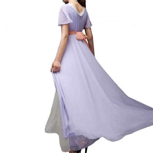  NSOKing Womens Titanic Rose Chiffon Celebrity Dress Party Evening Princess Dress Costume Custom