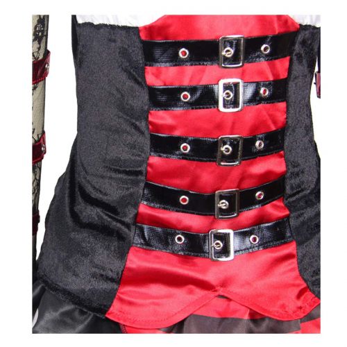  NSPSTT Girls Pirate Costume Buccanner Princess Costume Fancy Dress Outfit Halloween Cosplay