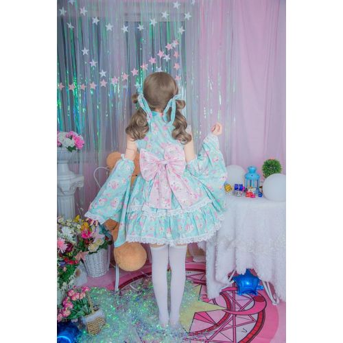  NSPSTT Women Girls Sweet Lolita Dress Japanese Kimono Anime Costumes Princess Dress