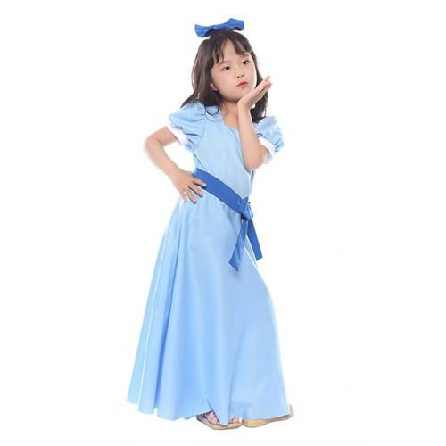  NSPSTT Girls Princess Dress Halloween Party Cosplay Wendy Dress Costume