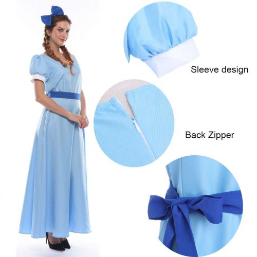  NSPSTT Women Costume Dresses Princess Cosplay Party Fancy Maxi Dress