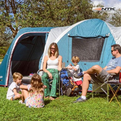  NTK Arizona GT 9 to 10 Person 17.4 by 8 Foot Sport Camping Tent 100% Waterproof 2500mm Tent