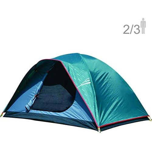  NTK Oregon GT 2 to 3 Person 5 by 7 Foot Outdoor Dome Family Camping Tent 100% Waterproof 2500mm, Easy Assembly, Durable Fabric Full Coverage Rainfly, Micro Mosquito Mesh