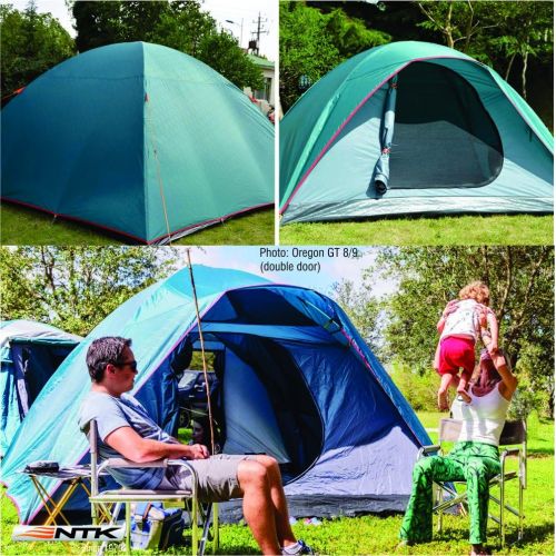  NTK Oregon GT 2 to 3 Person 5 by 7 Foot Outdoor Dome Family Camping Tent 100% Waterproof 2500mm, Easy Assembly, Durable Fabric Full Coverage Rainfly, Micro Mosquito Mesh