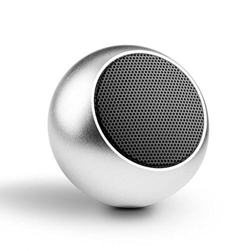  NTSElectronics Mini Wireless Speaker Audio Hands-free Microphone with Remote Shutter Lightweight Silver for Amazon Fire HD 10, 8, Kindle DX, Fire, HD 6, 7, 8.9, HDX 7, 8.9