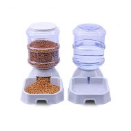 NTUOO Automatic Pet Food & Water Feeder Dispenser Cat and Dog Food Dispenser Slow Feeder 3.8L Dog Food Storage Bucket Environmental Protection Automatic Gravity - 2 Sets