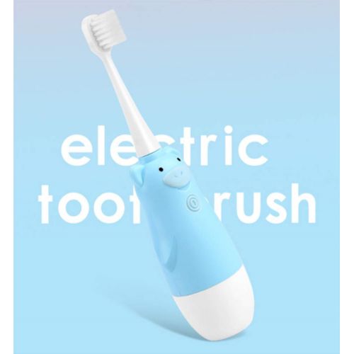  NUAN233 Childrens Electric Toothbrush Blue Small Head Baby Toothbrush Child Toddler 1-12 Years Old Soft...