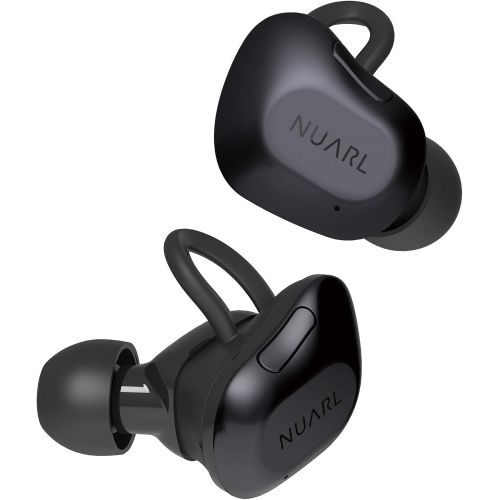  NUARL True Wireless Stereo Earphones Earbuds Sound Bluetooth 5 HDSS IPX4 10 hrs Playback with Microphone NT01AX-BM(BlackMetallic)