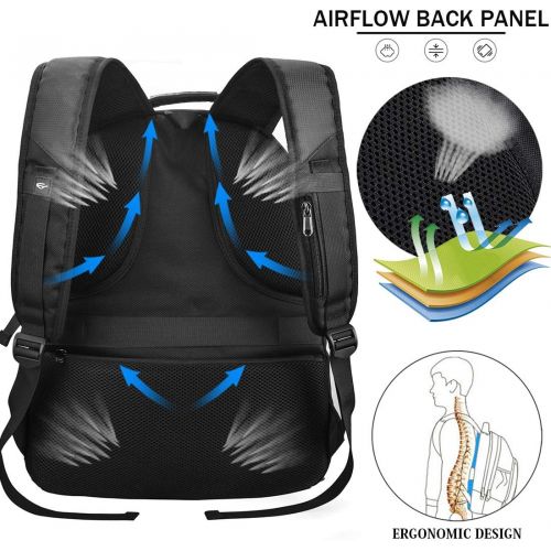  [아마존 핫딜] [아마존핫딜]NUBILY Laptop Backpack Extra Large Travel Backpacks for Men Women Waterproof TSA Friendly Business Traveling Computer Bag College School Bookbag with USB Charging Port Fit 17.3 Inch Lapto