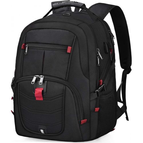  [아마존베스트]NUBILY Laptop Backpack 17 Inch Waterproof Extra Large TSA Travel Backpack Anti Theft College School Business Mens Backpacks with USB Charging Port 17.3 Gaming Computer Backpack for Women