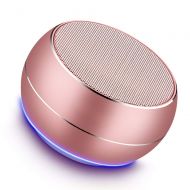 NUBWO Portable Bluetooth Speakers with HD Audio and Enhanced Bass, Built-in Speakerphone for iPhone, iPad, BlackBerry, Samsung and More (Rose Gold)