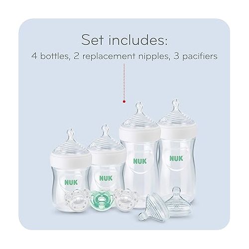 누크 NUK Simply Natural™ Bottles with SafeTemp, Gift Set, 0+ Months