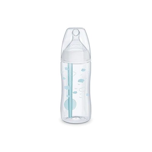 누크 NUK Smooth Flow Pro Anti Colic Baby Bottle - Easy to Assemble and Clean & Reduces Newborn Spit-up & Gas, 10oz, 4-pack, Neutral