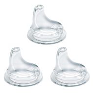 NUK Replacement Silicone Spout for NUK Active and Learner Cups, Clear, Pack of 3