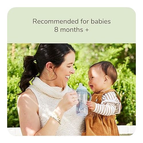 누크 NUK for Nature Learner Cup, 10 oz, 9+ Months - BPA Free, Spill Proof Sippy Cup