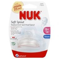 3 Packs of NUK Replacement Silicone Spout, Clear