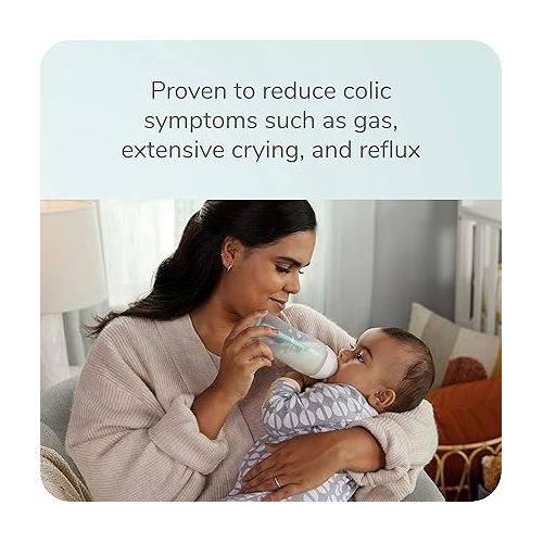 누크 NUK Smooth Flow™ Pro Anti-Colic Baby Bottle, 10 oz, 4-Pack