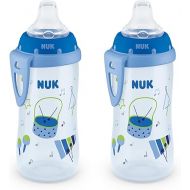 NUK Active Sippy Cup, 10 oz, 2 Pack, 8+ Months, Blue