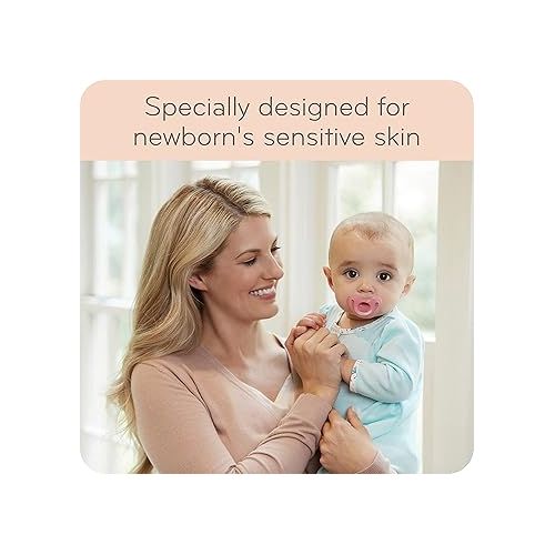 누크 NUK Comfy Orthodontic Pacifiers, 0-6 Months, Timeless Collection, 5 Count (Pack of 1)