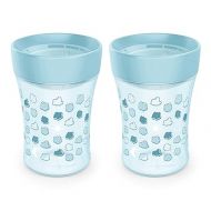 NUK Plastic Sip Trainer Cup, 2-Pack, Blue