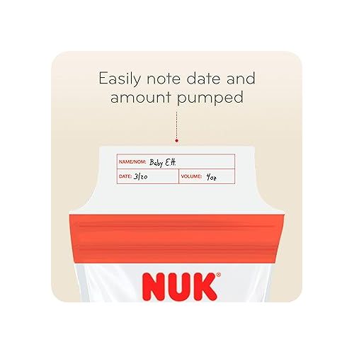 누크 NUK Simply Natural Seal n' Go Breast Milk Bags