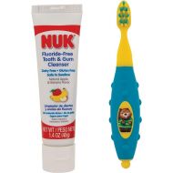 NUK Toddler Tooth and Gum Cleanser with Toothpaste, Colors May Vary,1 Set
