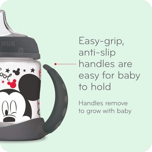 누크 [아마존베스트]NUK Disney Large Learner Sippy Cup, Mickey Mouse, 10oz 1pk