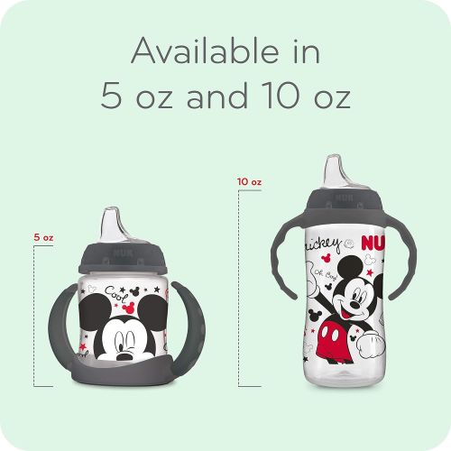 누크 [아마존베스트]NUK Disney Large Learner Sippy Cup, Mickey Mouse, 10oz 1pk